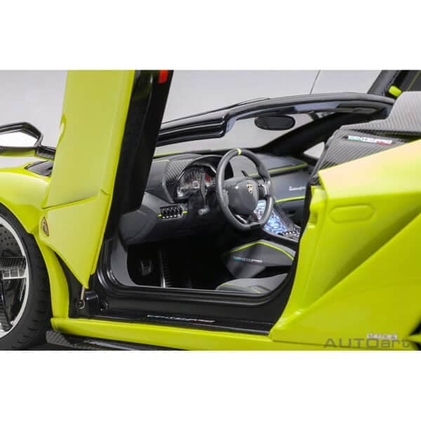 autoart - 1:18 lamborghini centenario roadster (verde scandal)