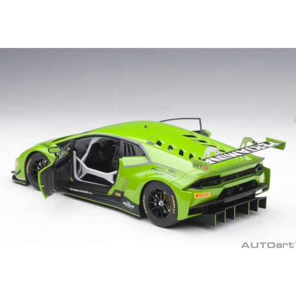autoart - 1:18 lamborghini huracan gt3 presentation car (verde mantis) #63