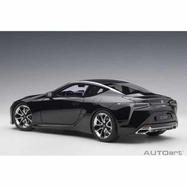 autoart - 1:18 lexus lc 500 (black/dark rose interior)