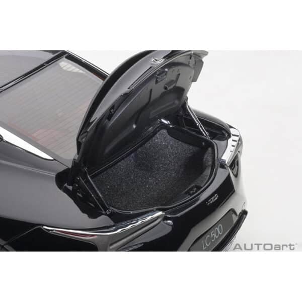 autoart - 1:18 lexus lc 500 (black/dark rose interior)