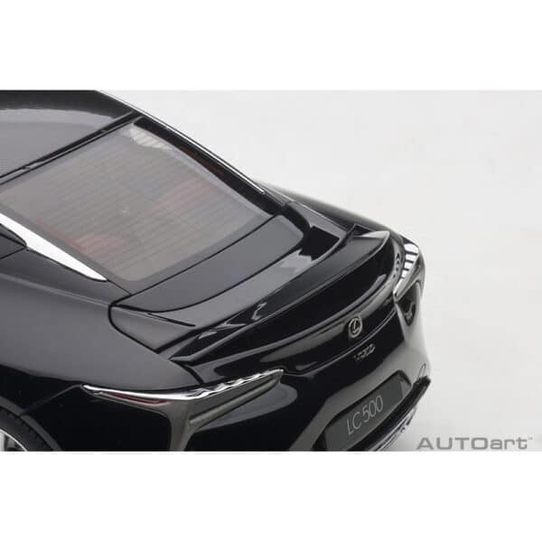 autoart - 1:18 lexus lc 500 (black/dark rose interior)