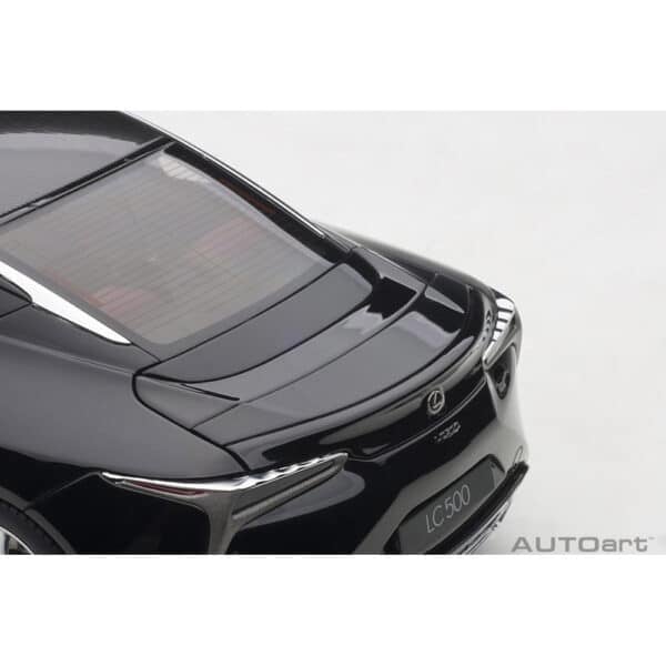 autoart - 1:18 lexus lc 500 (black/dark rose interior)