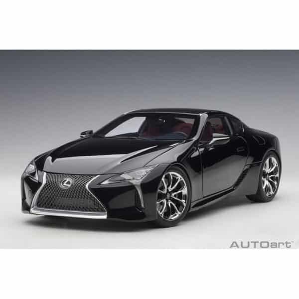 autoart - 1:18 lexus lc 500 (black/dark rose interior)