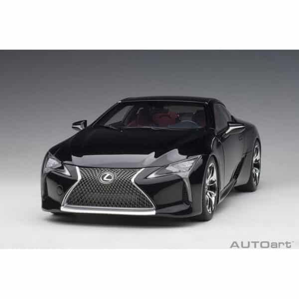autoart - 1:18 lexus lc 500 (black/dark rose interior)