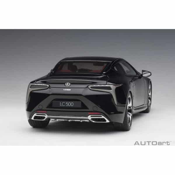 autoart - 1:18 lexus lc 500 (black/dark rose interior)