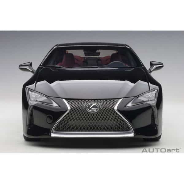 autoart - 1:18 lexus lc 500 (black/dark rose interior)