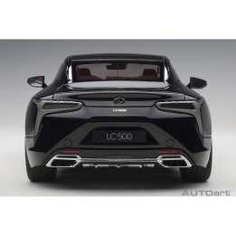 autoart - 1:18 lexus lc 500 (black/dark rose interior)