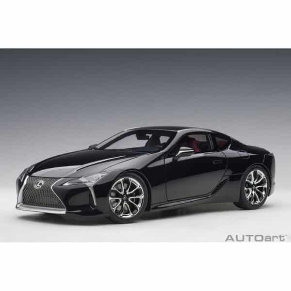 autoart - 1:18 lexus lc 500 (black/dark rose interior)