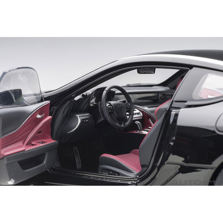 autoart - 1:18 lexus lc 500 (black/dark rose interior)