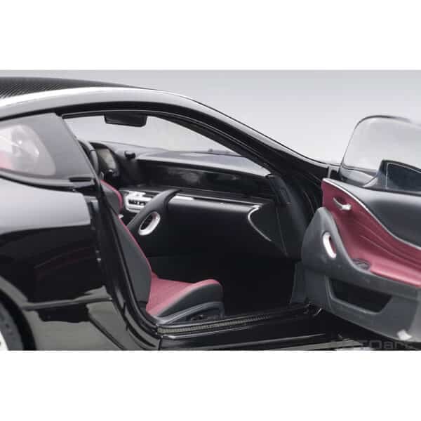 autoart - 1:18 lexus lc 500 (black/dark rose interior)