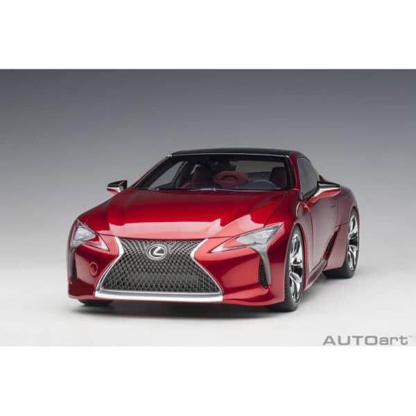 autoart - 1:18 lexus lc 500 (radiant red metallic/dark rose interior)