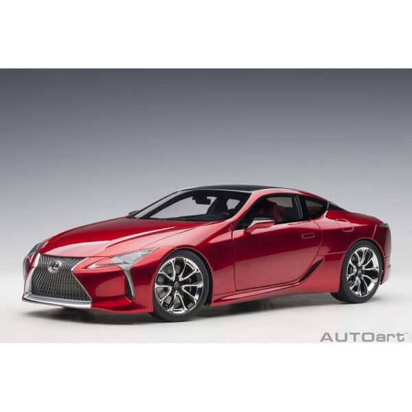autoart - 1:18 lexus lc 500 (radiant red metallic/dark rose interior)