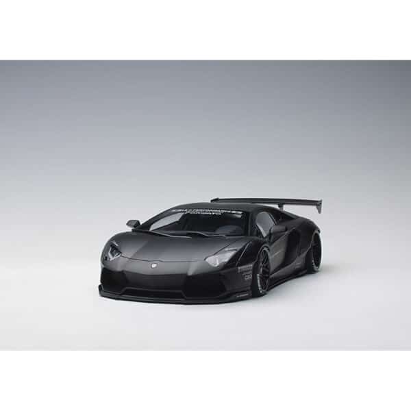 autoart - 1:18 liberty walk lb-works lamborghini aventador (matt black)