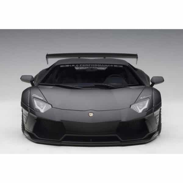 autoart - 1:18 liberty walk lb-works lamborghini aventador (matt black)