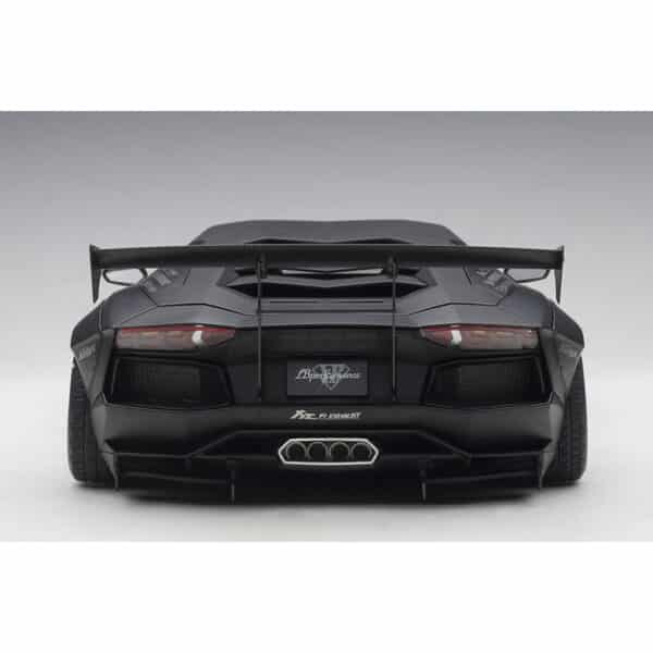 autoart - 1:18 liberty walk lb-works lamborghini aventador (matt black)
