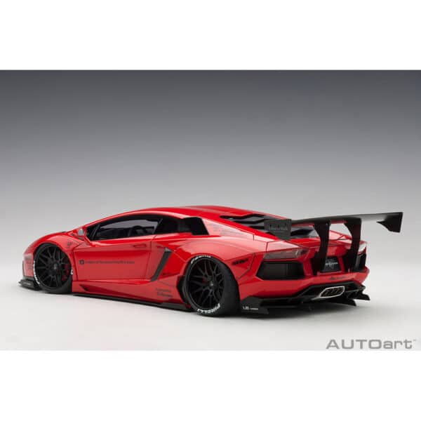 autoart - 1:18 liberty walk lb-works lamborghini aventador (red)