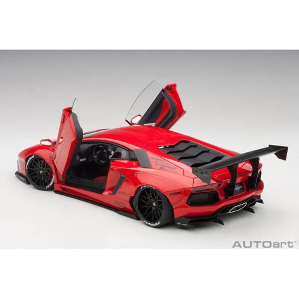 autoart - 1:18 liberty walk lb-works lamborghini aventador (red)