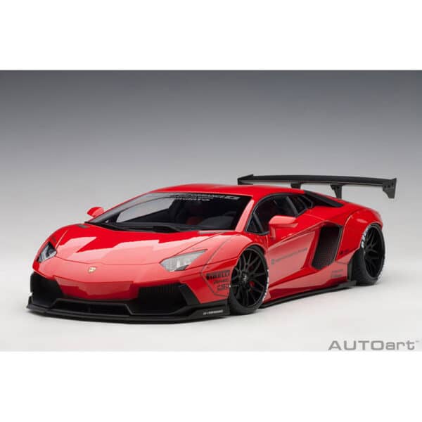 autoart - 1:18 liberty walk lb-works lamborghini aventador (red)