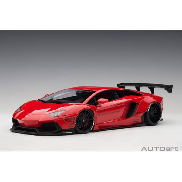 autoart - 1:18 liberty walk lb-works lamborghini aventador (red)