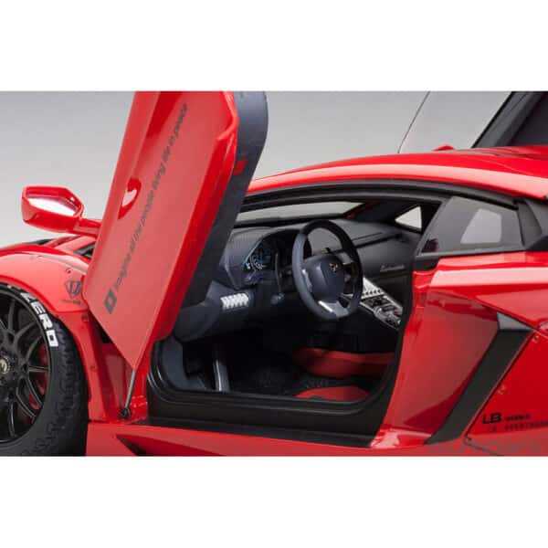 autoart - 1:18 liberty walk lb-works lamborghini aventador (red)