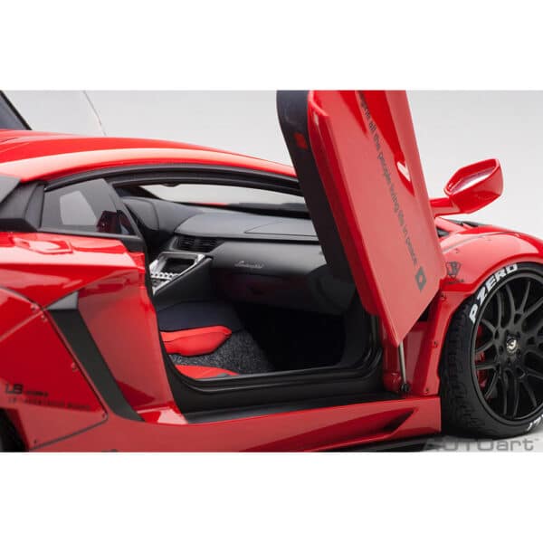 autoart - 1:18 liberty walk lb-works lamborghini aventador (red)