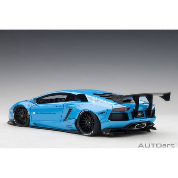 autoart - 1:18 liberty walk lb-works lamborghini aventador (sky blue metallic)