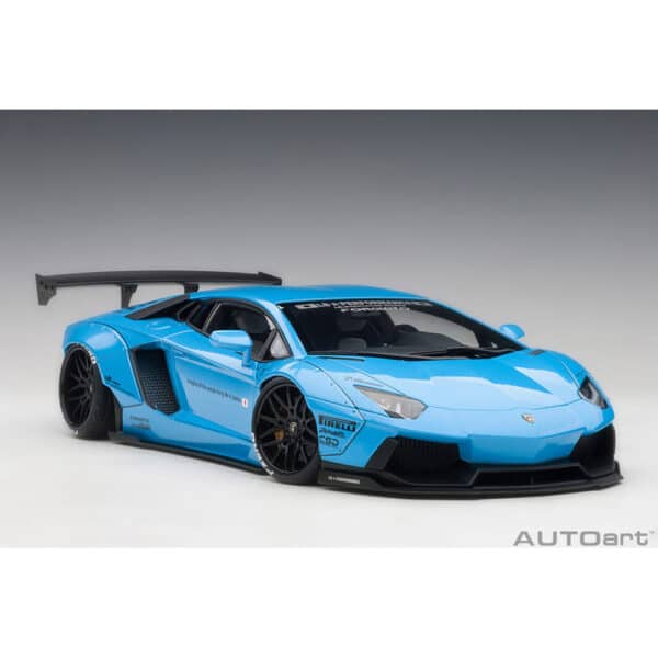 autoart - 1:18 liberty walk lb-works lamborghini aventador (sky blue metallic)