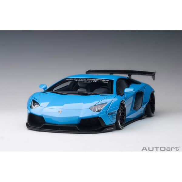 autoart - 1:18 liberty walk lb-works lamborghini aventador (sky blue metallic)