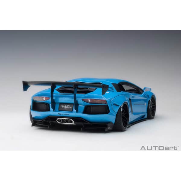 autoart - 1:18 liberty walk lb-works lamborghini aventador (sky blue metallic)