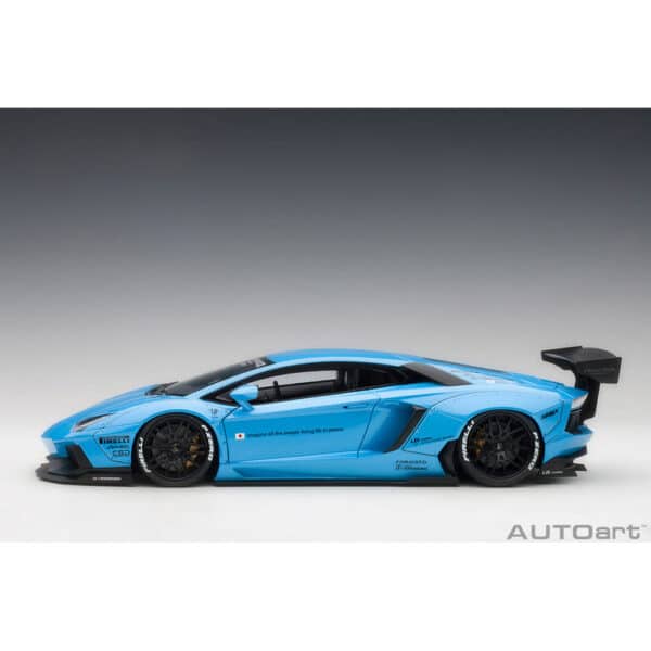 autoart - 1:18 liberty walk lb-works lamborghini aventador (sky blue metallic)