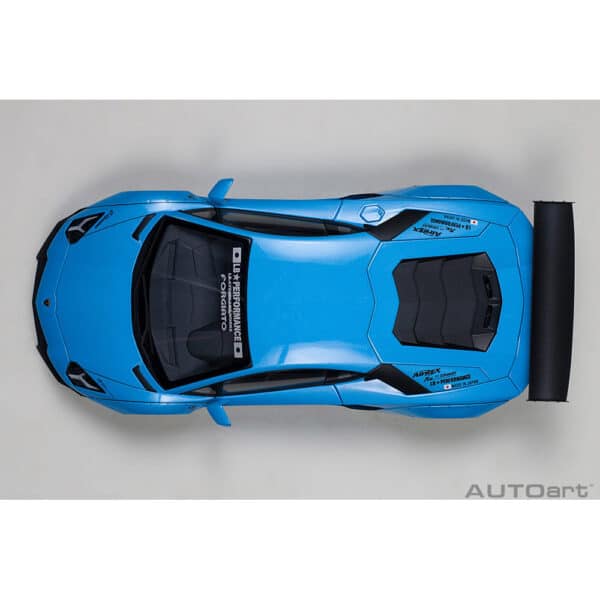 autoart - 1:18 liberty walk lb-works lamborghini aventador (sky blue metallic)