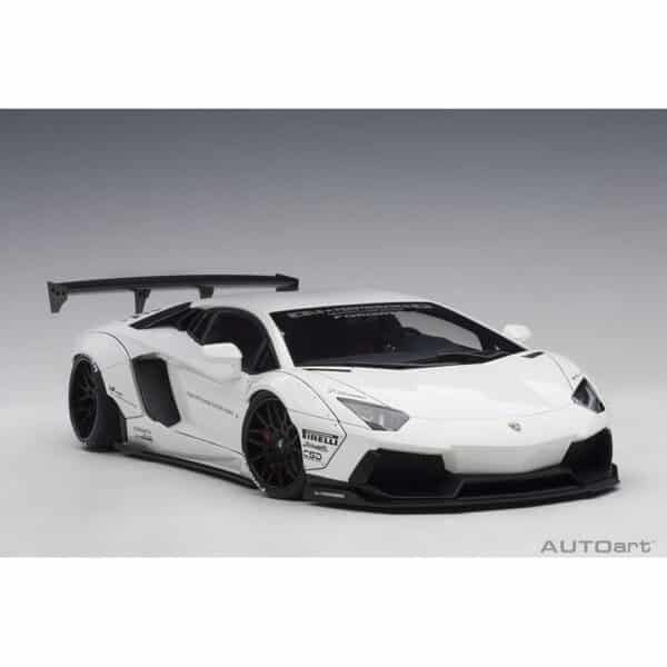 autoart - 1:18 liberty walk lb-works lamborghini aventador (white)