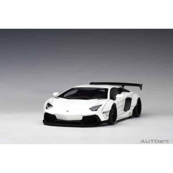autoart - 1:18 liberty walk lb-works lamborghini aventador (white)