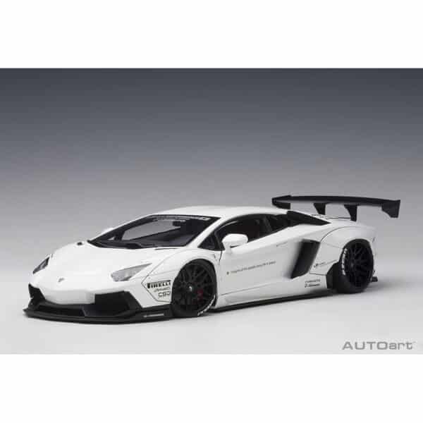 autoart - 1:18 liberty walk lb-works lamborghini aventador (white)