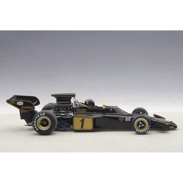 autoart - 1:18 lotus 72e 1973 #1 (con figurina del conducente)