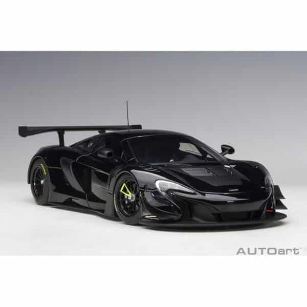 autoart - 1:18 mclaren 650s gt3 plain body version (black)