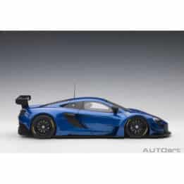 autoart - 1:18 mclaren 650s gt3 plain body version (blue metallic)