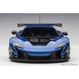 autoart - 1:18 mclaren 650s gt3 plain body version (blue metallic)