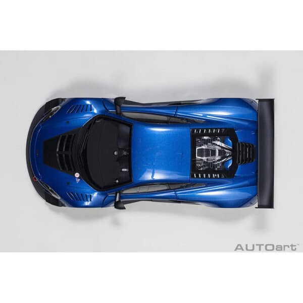 autoart - 1:18 mclaren 650s gt3 plain body version (blue metallic)