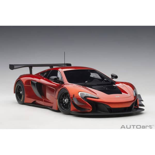 autoart - 1:18 mclaren 650s gt3 plain body version (volcano orange)
