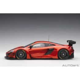 autoart - 1:18 mclaren 650s gt3 plain body version (volcano orange)