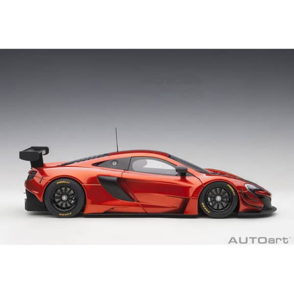autoart - 1:18 mclaren 650s gt3 plain body version (volcano orange)