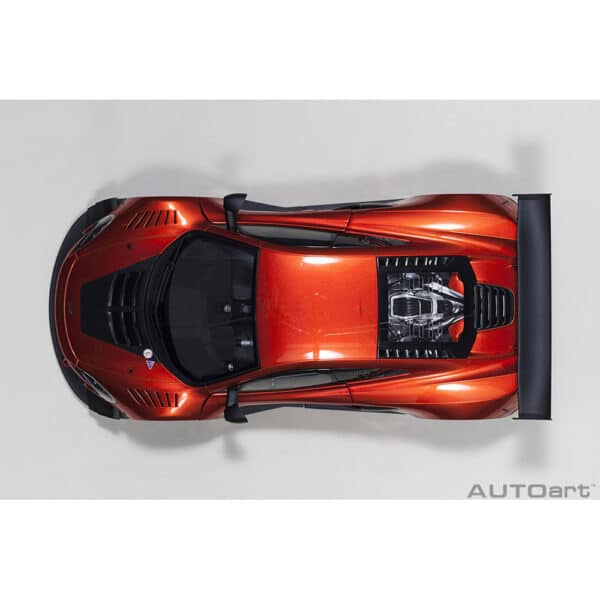 autoart - 1:18 mclaren 650s gt3 plain body version (volcano orange)