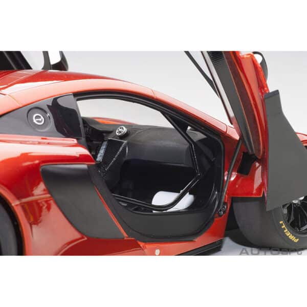 autoart - 1:18 mclaren 650s gt3 plain body version (volcano orange)