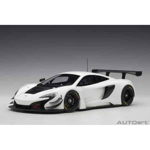 autoart - 1:18 mclaren 650s gt3 plain body version (white)
