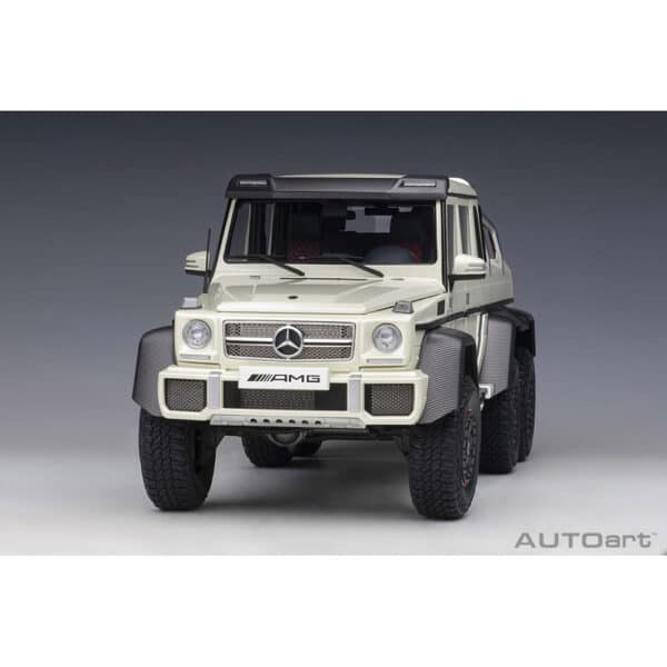 autoart - 1:18 mercedes-benz g63 amg 6x6 (designo diamond white)