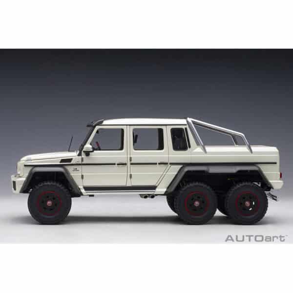 autoart - 1:18 mercedes-benz g63 amg 6x6 (designo diamond white)
