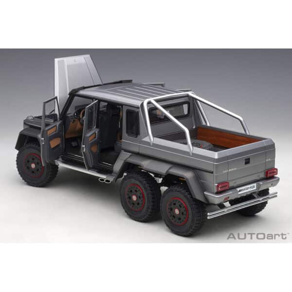 autoart - 1:18 mercedes-benz g63 amg 6?6 (designo platinum magno)