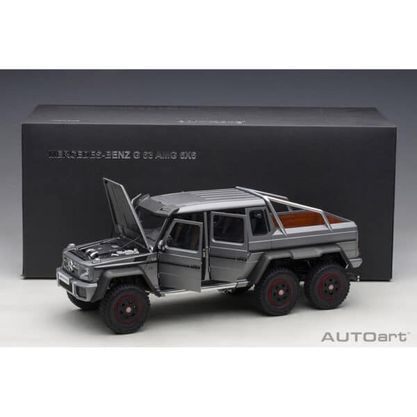 autoart - 1:18 mercedes-benz g63 amg 6?6 (designo platinum magno)