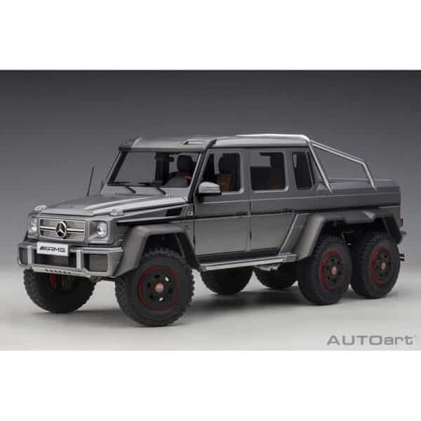 autoart - 1:18 mercedes-benz g63 amg 6?6 (designo platinum magno)